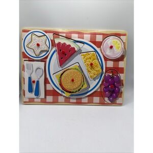Circo by Target Wooden Child's Puzzle w/peg Handles Food